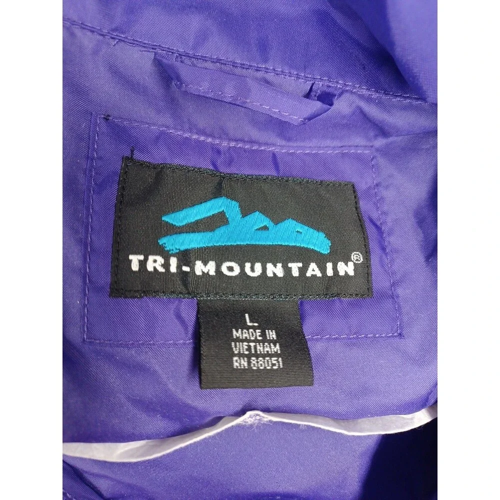 Mardi Grass The Krewe Of Centaur Full Zip Purple Windbreaker Jacket Sz L Nylon